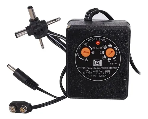 Eliminador de pilas universal múltiple Best America BA-69 500mA