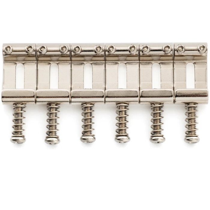 Set Saddles estilo Vintage para puente tipo Strat color plateado