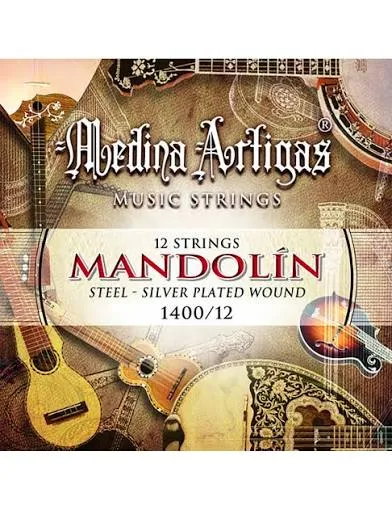 Set Cuerdas Mandolina 12 Cuerdas Medina Artigas 1400/12