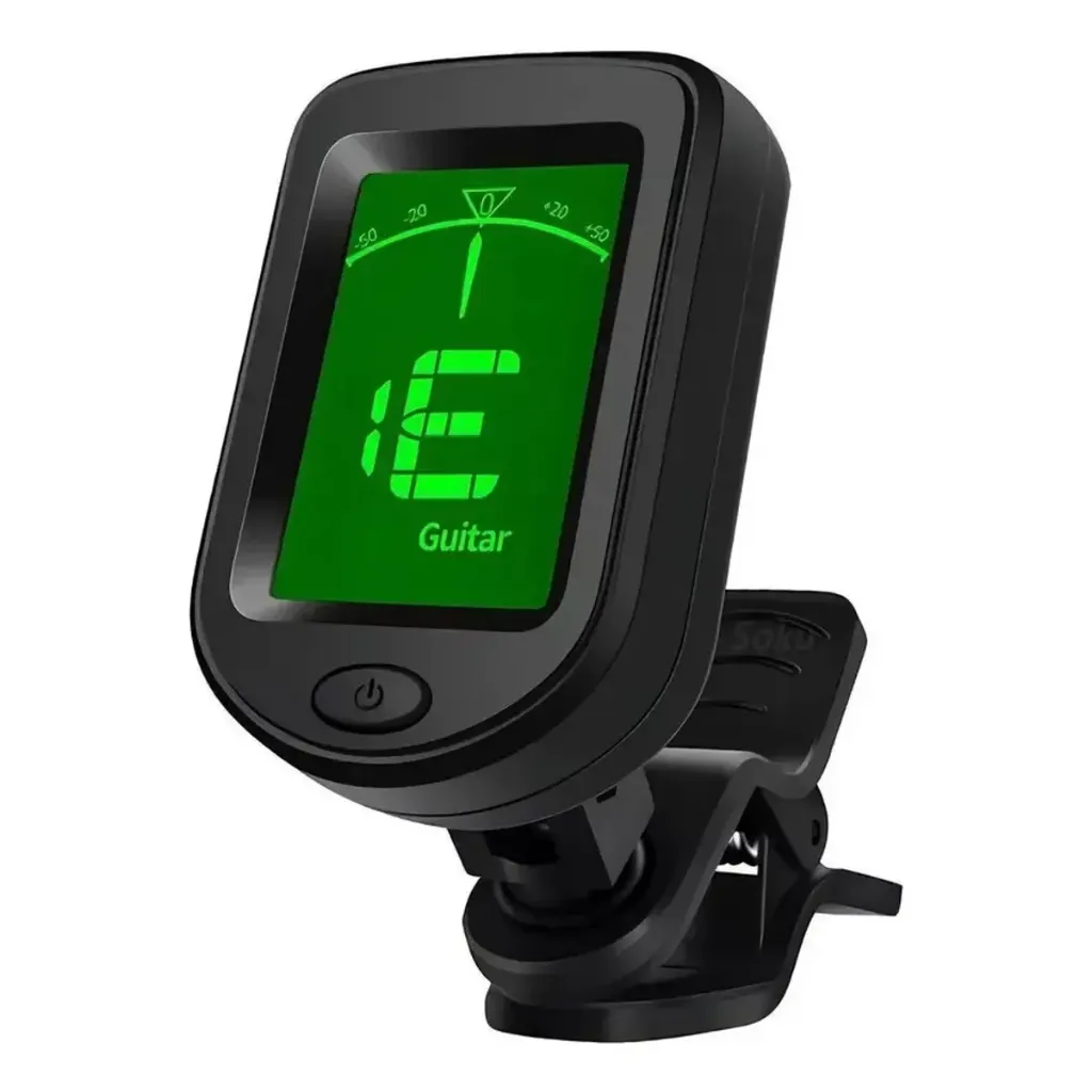 Afinador digital cromático con clip