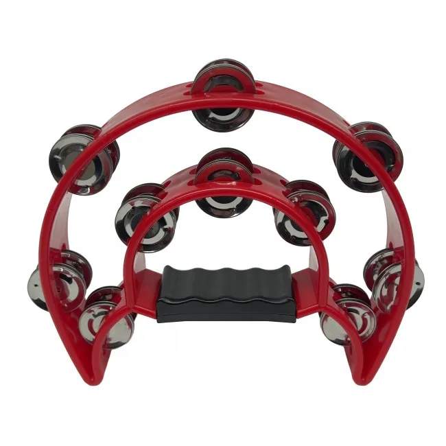 Pandero de Doble Aro Rojo Wotan ALVA2-RD