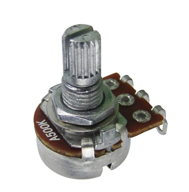 Potenciometro mini B500K eje 18mm Genérico