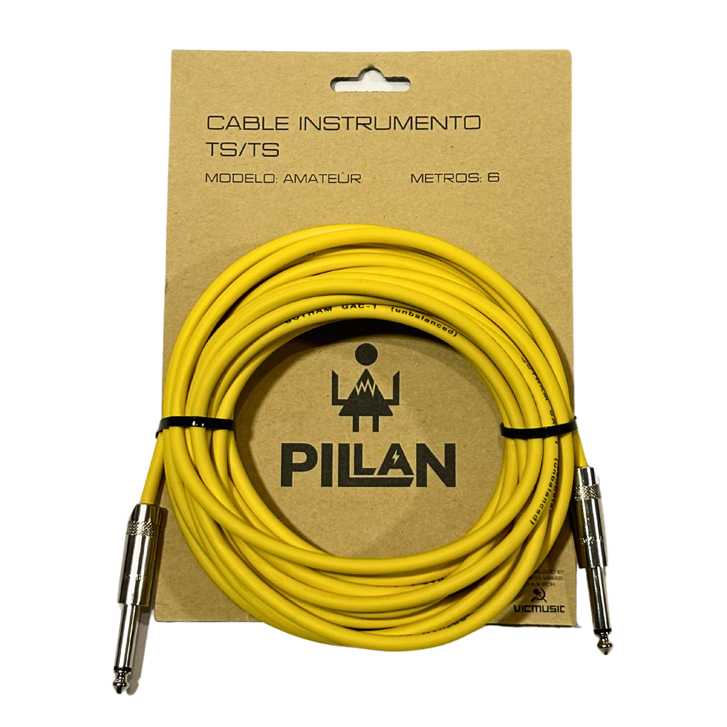 Cable Instrumento Pillán Amateur 6 metros Recto/Recto