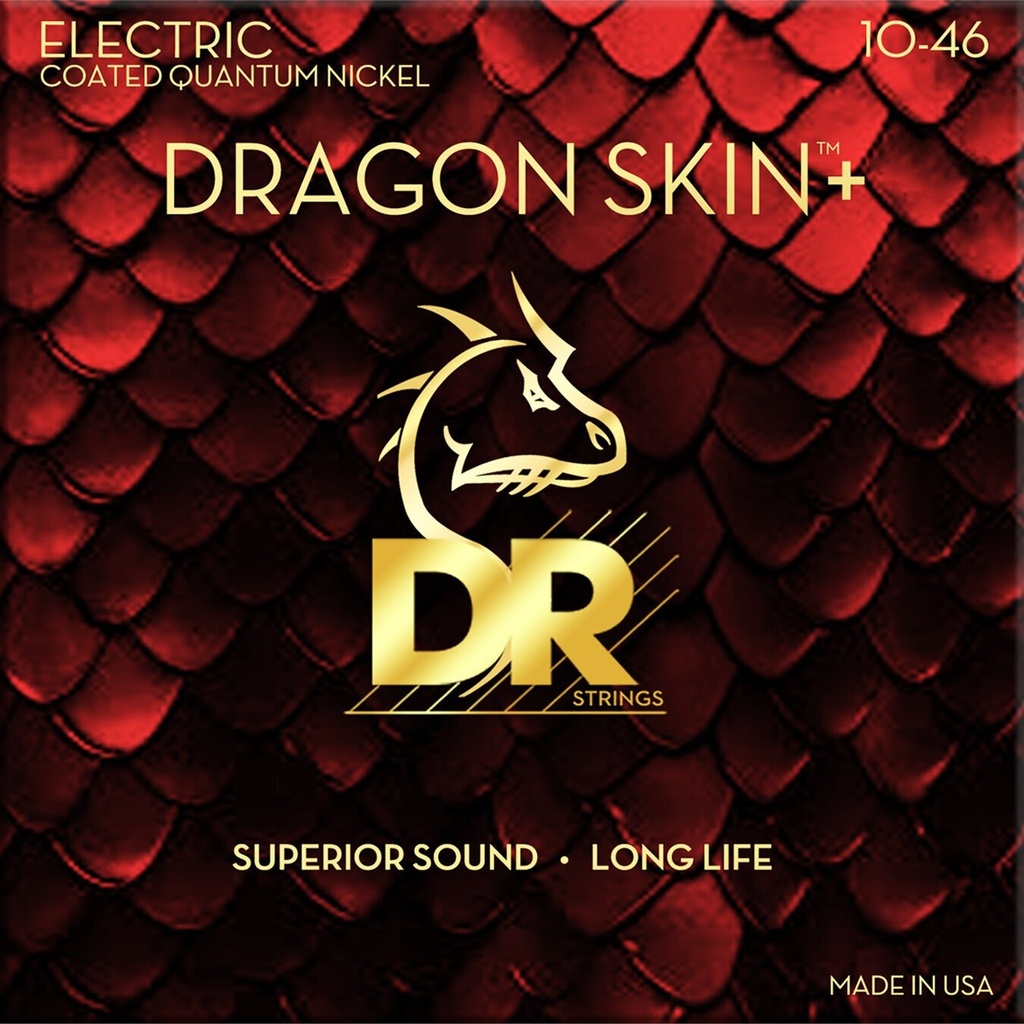 Set Dr Strings Dragon Skin+ 10-46 guitarra eléctrica