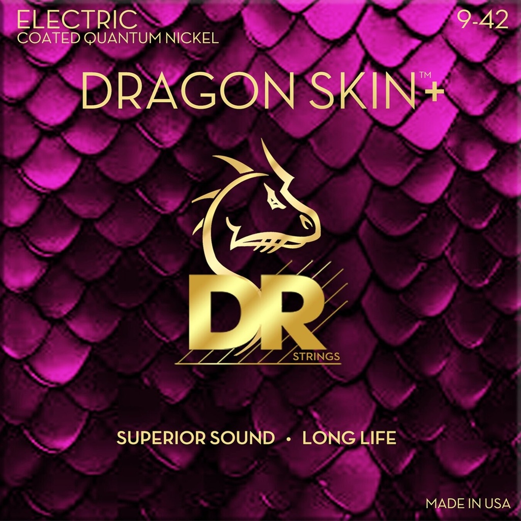 Set Dr Strings Dragon Skin+ 9-42 guitarra eléctrica 