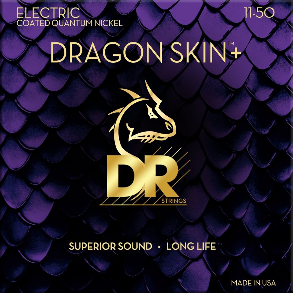 Set Dr Strings Dragon Skin+ 11-50 guitarra eléctrica