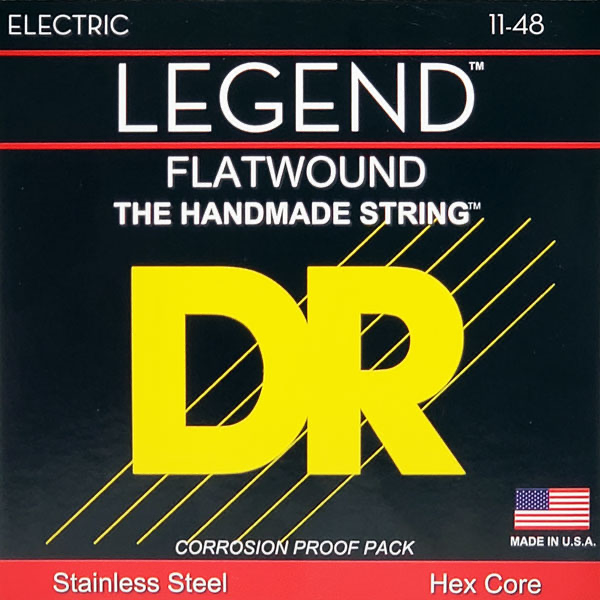 Set Dr Strings Legend Flatwound 11-48 guitarra eléctrica