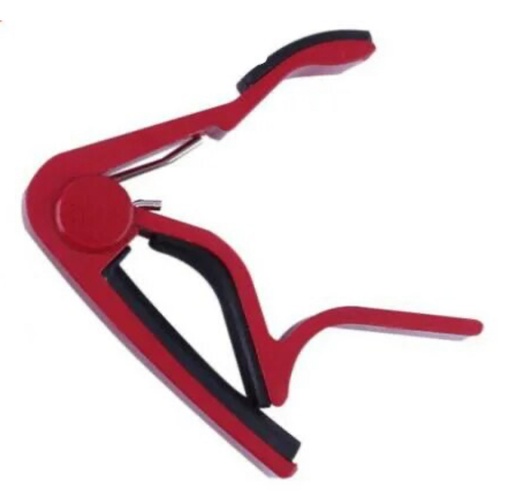 Capo Guitarra Acústica/Eléctrica Básico Rojo