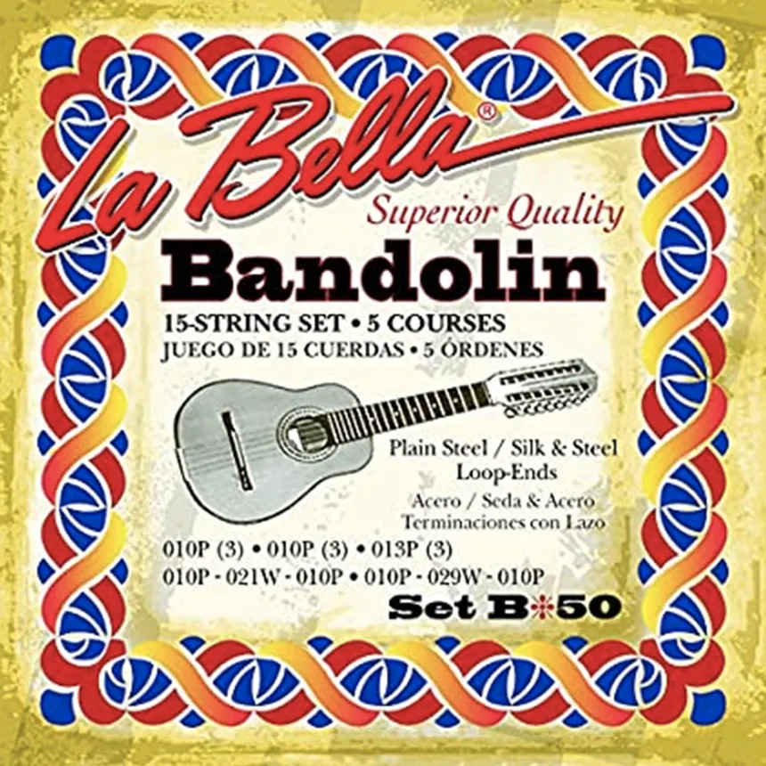 Set La Bella B50 Bandolin 15 Cuerdas