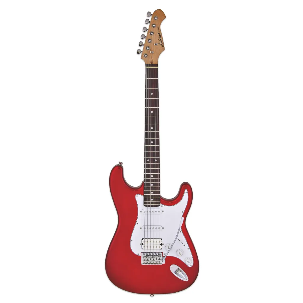Guitarra Eléctrica HSS Aria STG-004 Candy Apple Red